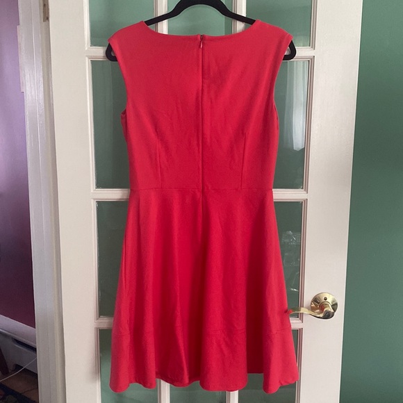 Cynthia Rowley Capped Sleeve Party Dress, Medium, Coral - Picture 2 of 15